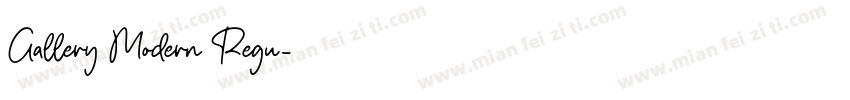 Gallery Modern Regu字体转换